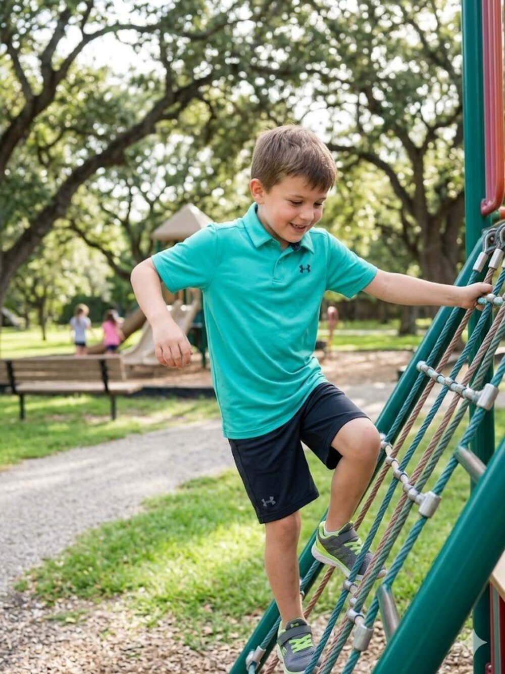 Under Armour Boy’s Teal Performance Polo
